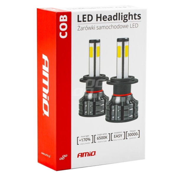 Kit Led H1 Amio Led Cob 4Side 38W 6000K 02842